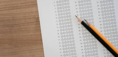 Standardized test answer sheet