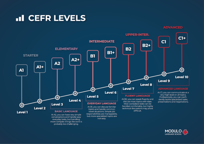 Modulo CEFR levels